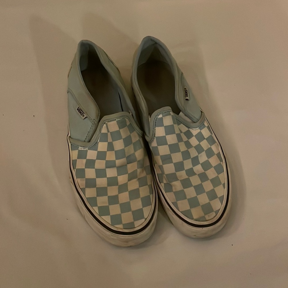 Vans Turquoise Checkered Pattern